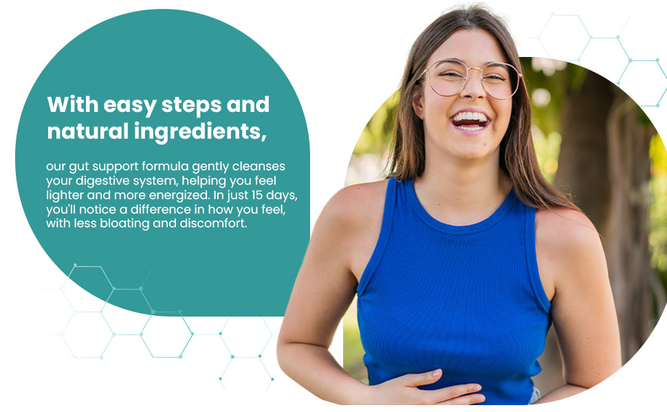 Milamiamor 15 Day Cleanse - Gut and Colon Support - Advanced Gut Cleanse Detox for Women & Men with Senna, Cascara Sagrada & Psyllium Husk - Non-GMO