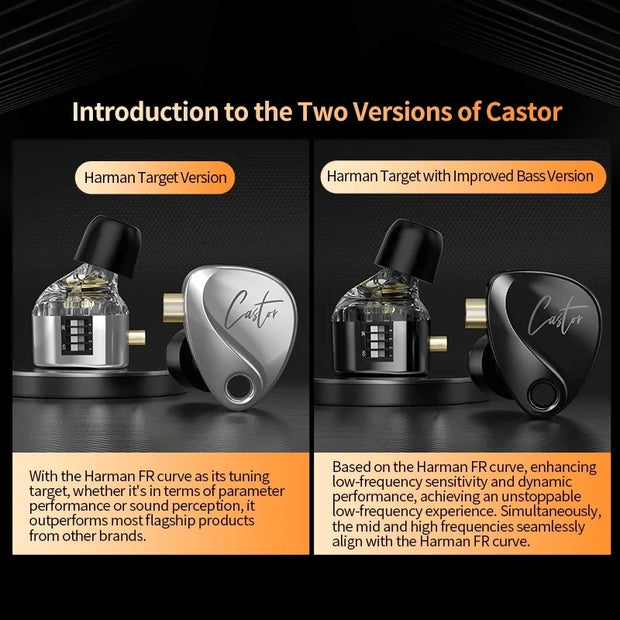 KZ Castor Wired Harman HiFi Earphones