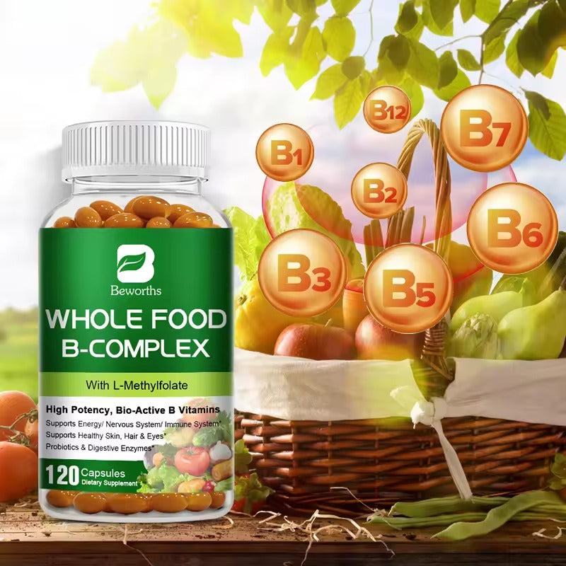 BEWORTHS Vitamin B Complex Capsules – Energy, Stress & Immune Support