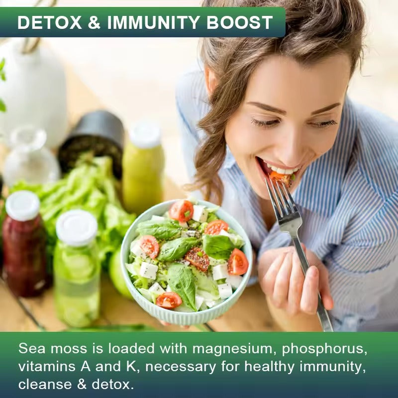 BBEEAAUU Sea Moss Capsules – Immune, Thyroid & Skin Health Support