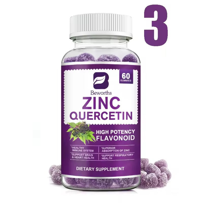 BEWORTHS Elderberry Extract Quercetin Gummies – Immune, Brain & Heart Health Support