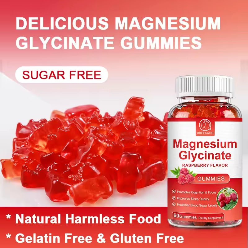 BBEEAAUU Glycinate Magnesium Gummies – Relaxation, Sleep & Stress Relief