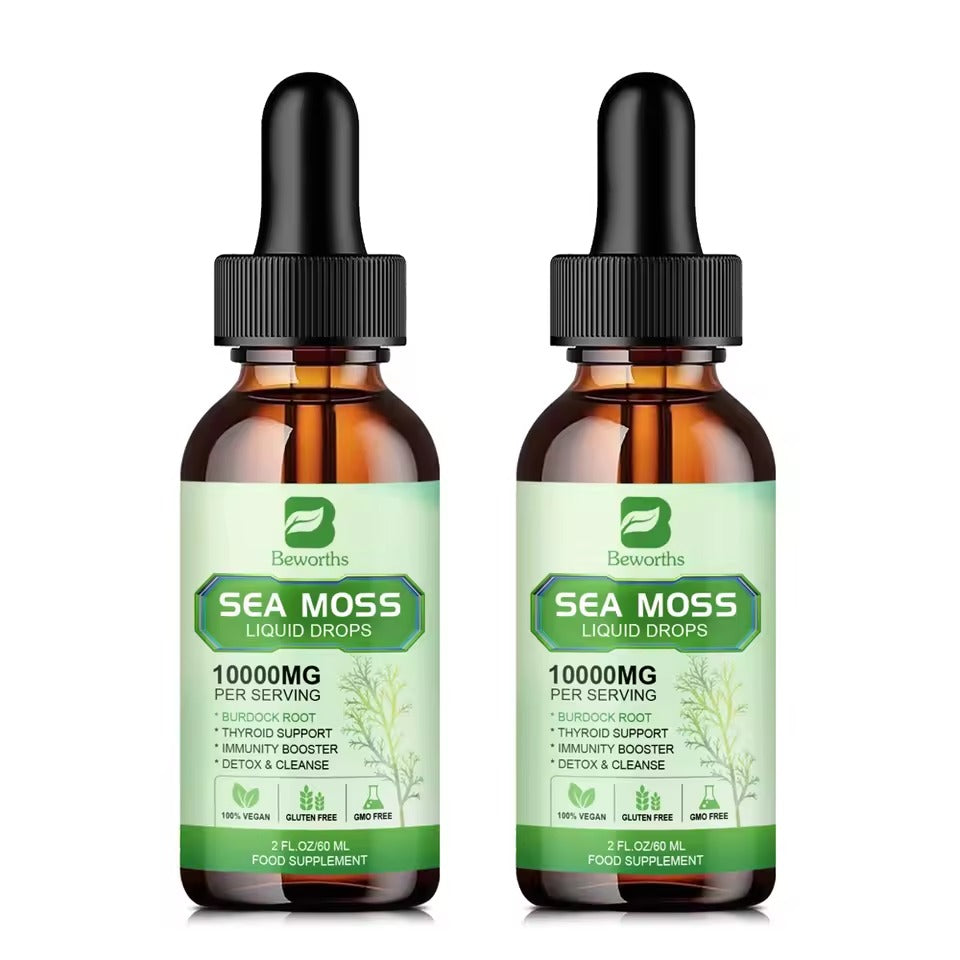 BEWORTHS Organic Seamoss Drops – Immunity, Gut Health & Weight Management Support