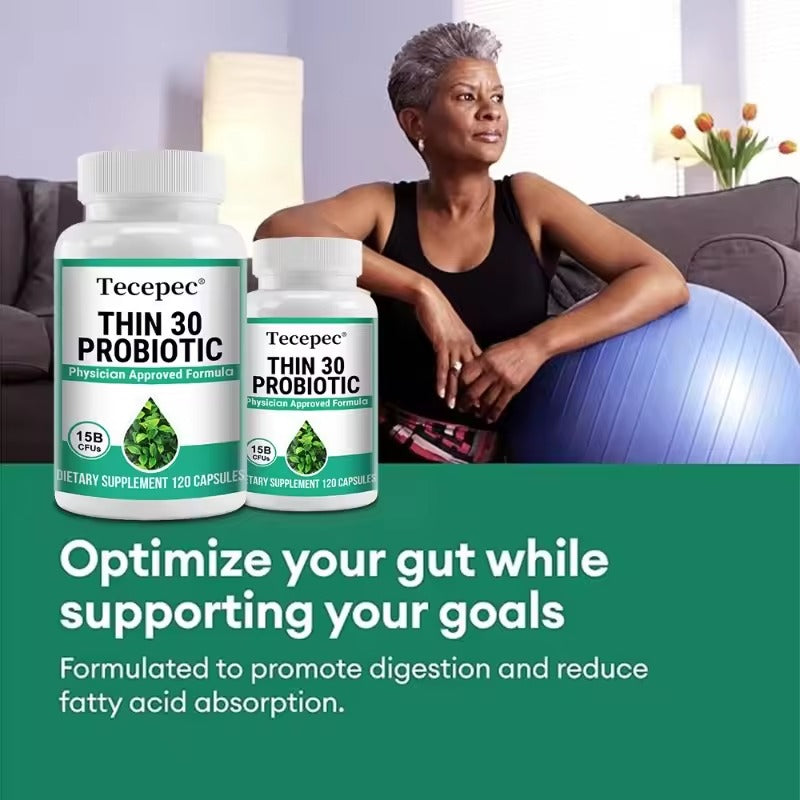 6 Probiotics & Prebiotics with Cayenne Pepper & Green Tea Extract – Weight Management & Gut Health Support