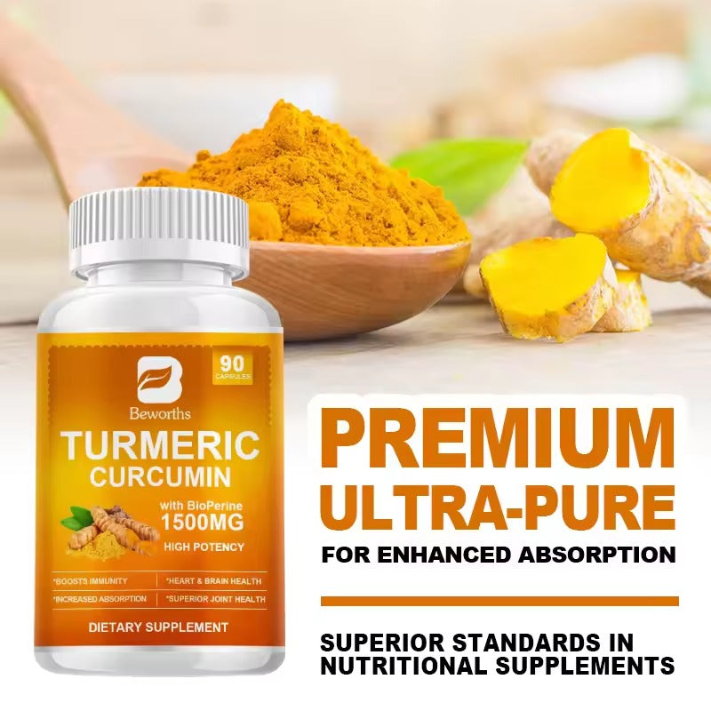 BEWORTHS Pepper Extract & Turmeric Supplement – Advanced Joint & Muscle Support