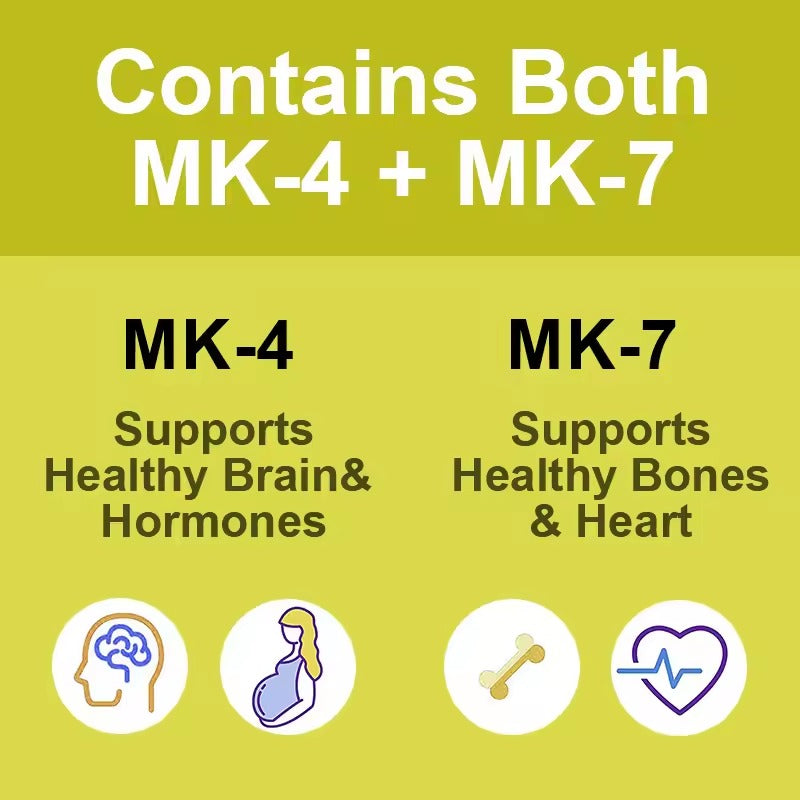 BEWORTHS Vitamin K2 Capsules – Bone, Heart & Brain Health Support