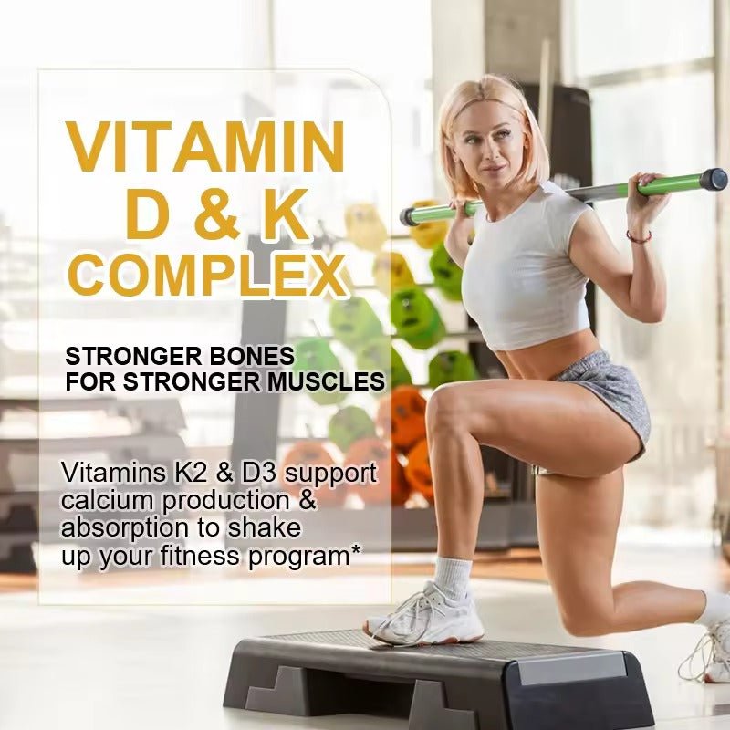BEWORTHS Vitamin D3 & K2 Capsules – Strong Bones & Heart Health Support