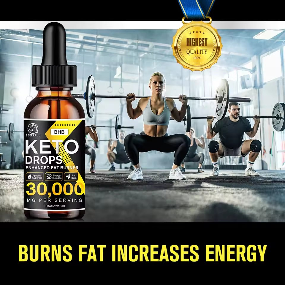 BBEEAAUU BHB Ketogenic Drops – Support Ketosis, Fat Burning & Weight Management