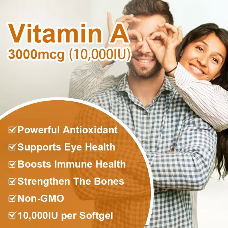 BEWORTHS Vitamin A Capsules – Antioxidant, Skin, Eye & Bone Health Support