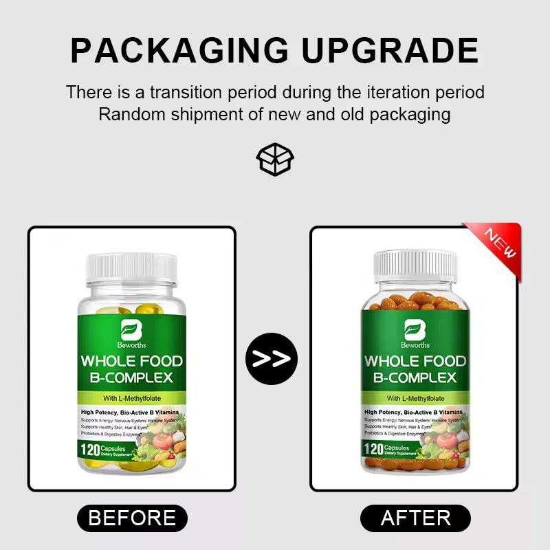 BEWORTHS Vitamin B Complex Capsules – Energy, Stress & Immune Support
