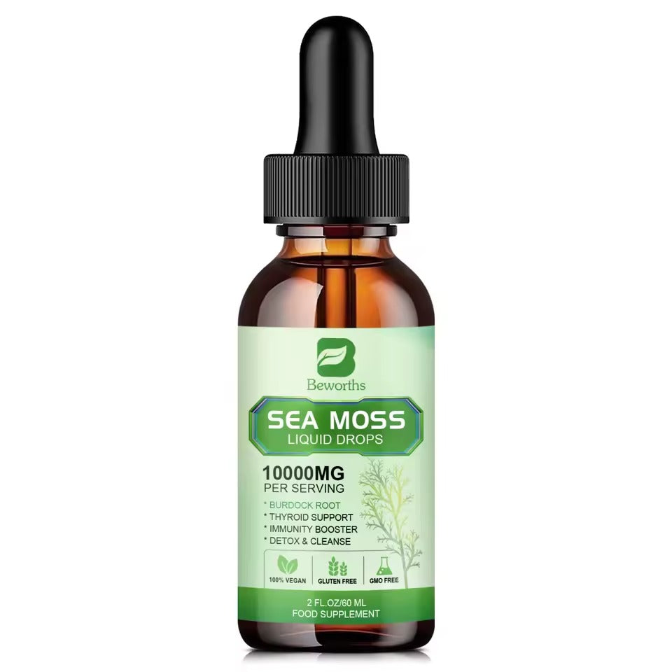 BEWORTHS Organic Seamoss Drops – Immunity, Gut Health & Weight Management Support