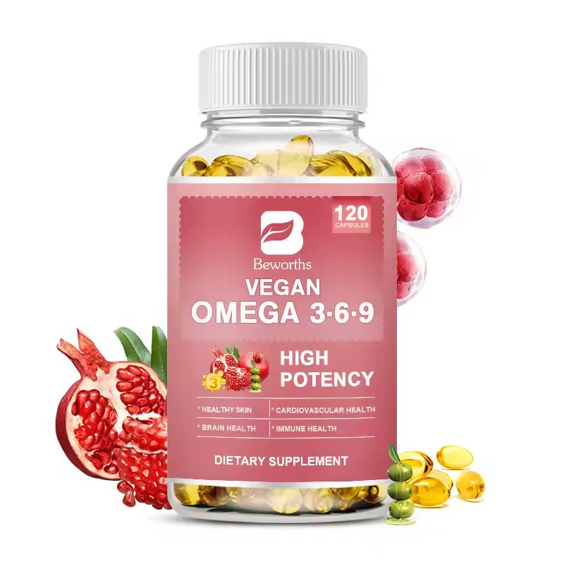 BEWORTHS Omega 3-6-9 Capsules – Essential Fatty Acids for Heart, Brain, Skin & Immune Health