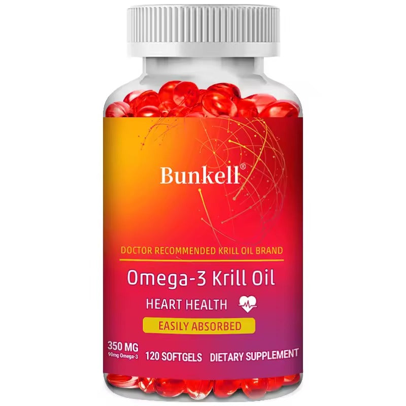 Antarctic Krill Oil 350mg – Premium Omega-3 for Heart Health & Antioxidant Support