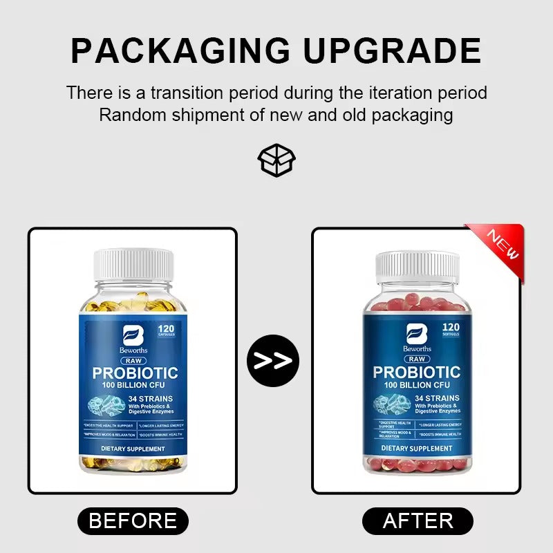 BEWORTHS High-Absorption Probiotic Capsules – Digestive Health & Bloating Relief