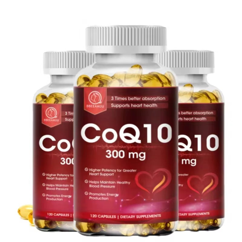 BBEEAAUU Coenzyme Q10 Capsules – Heart & Blood Pressure Support