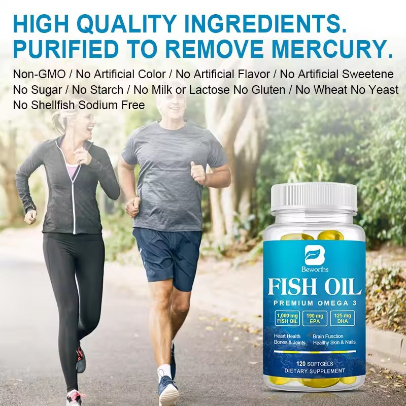 BEWORTHS Omega-3 Fish Oil – High EPA & DHA for Heart, Brain & Immune Support