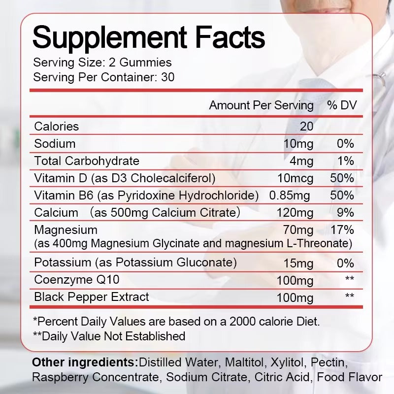 BEWORTHS Glycine Magnesium Gummies – Sleep, Relaxation & Muscle Support