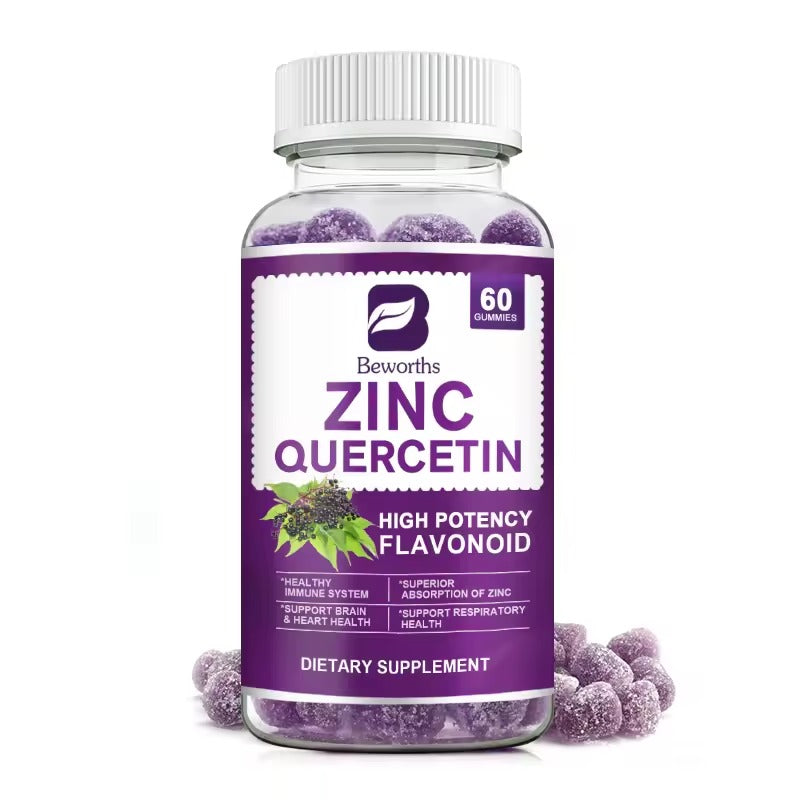 BEWORTHS Elderberry Extract Quercetin Gummies – Immune, Brain & Heart Health Support