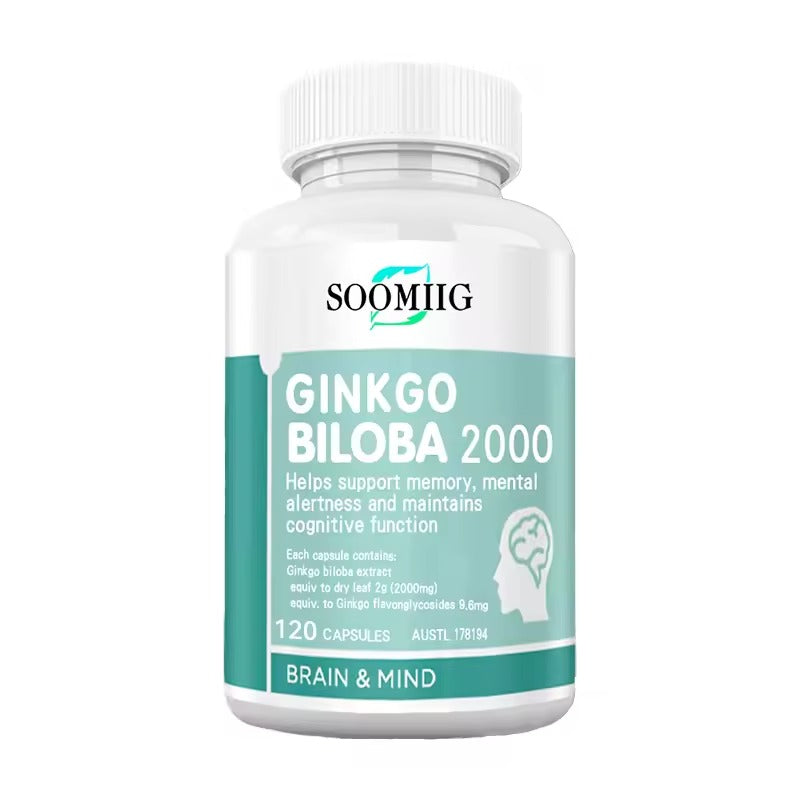 Ginkgo Biloba Brain Supplement – Memory, Focus, and Cognitive Function Support