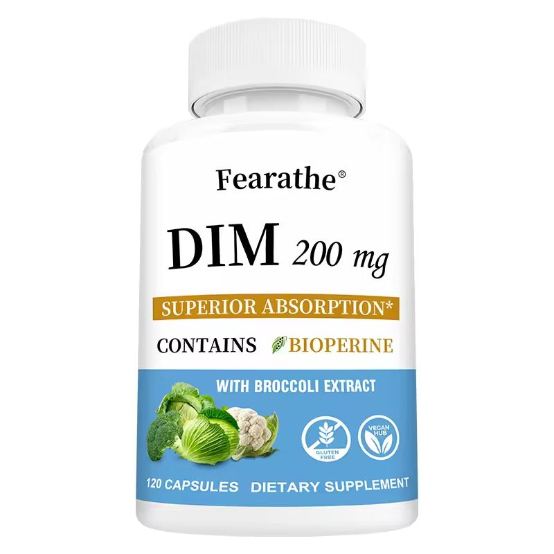 DIM Supplement 200mg – Endocrine Balance & Menopause Relief with Black Pepper