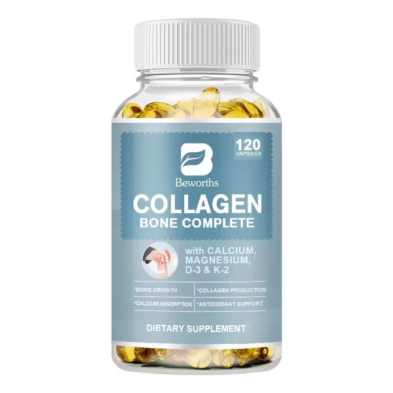 BEWORTHS Collagen Bone Capsules – Support Bone Growth, Collagen Production & Calcium Absorption
