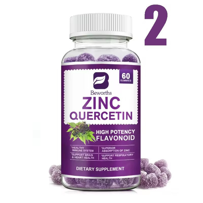 BEWORTHS Elderberry Extract Quercetin Gummies – Immune, Brain & Heart Health Support