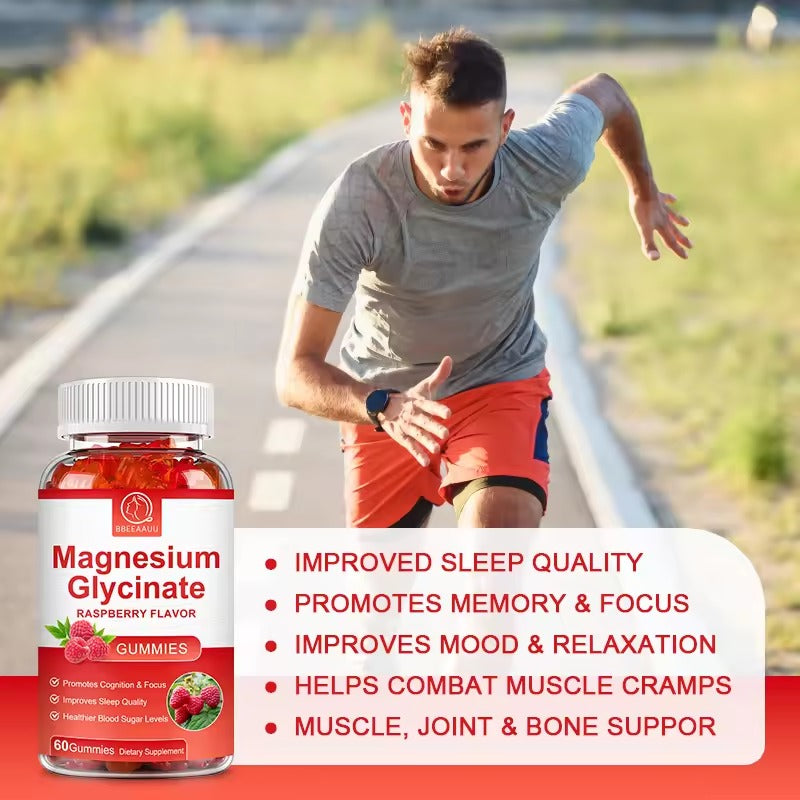 BBEEAAUU Glycinate Magnesium Gummies – Relaxation, Sleep & Stress Relief