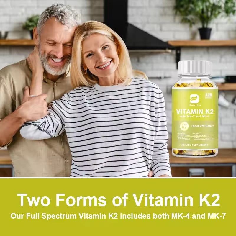 BEWORTHS Vitamin K2 Capsules – Bone, Heart & Brain Health Support
