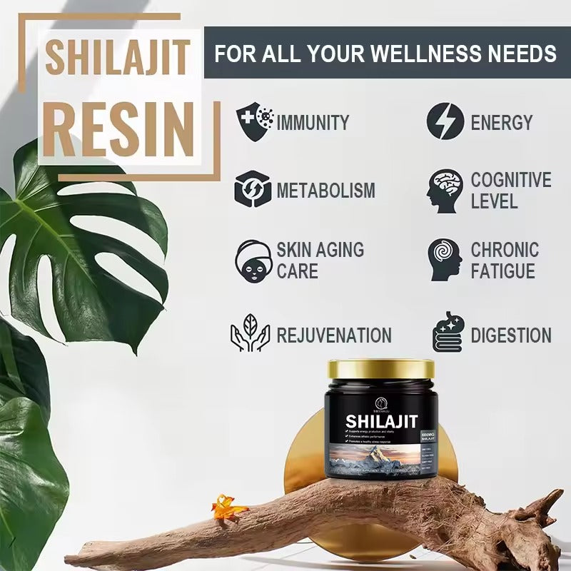 60g 100% Himalaya Pure Shilajit Resin – Cognitive, Energy & Brain Health Supplement