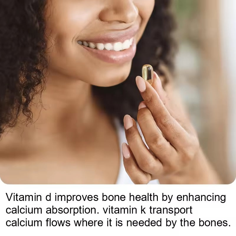 BEWORTHS Vitamin D3 & K2 Capsules – Strong Bones & Heart Health Support