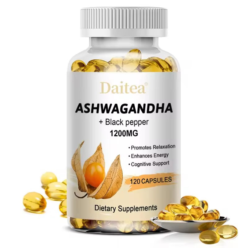 Ashwagandha Extract Capsules – Support Immune System, Sleep, Stress Relief & Mood Management