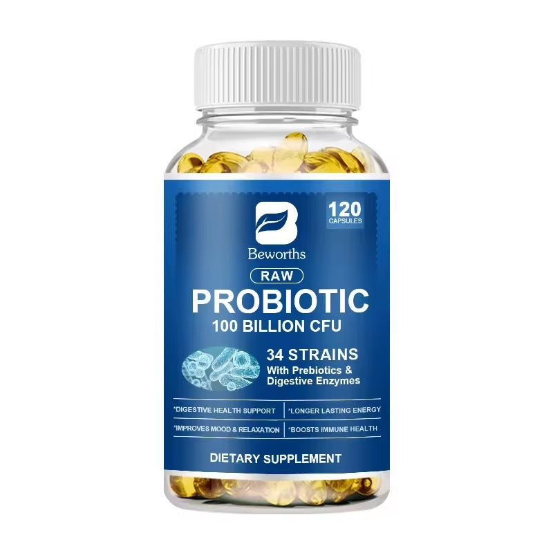 BEWORTHS High-Absorption Probiotic Capsules – Digestive Health & Bloating Relief