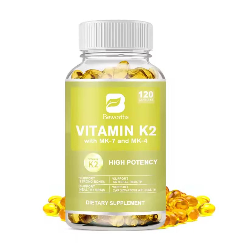 BEWORTHS Vitamin K2 Capsules – Bone, Heart & Brain Health Support