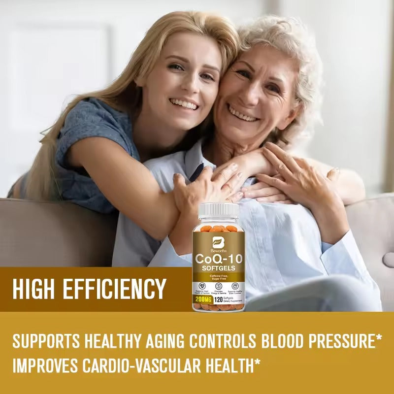 BEWORTHS Coenzyme Q10 Capsules – Heart, Brain & Skin Health Support