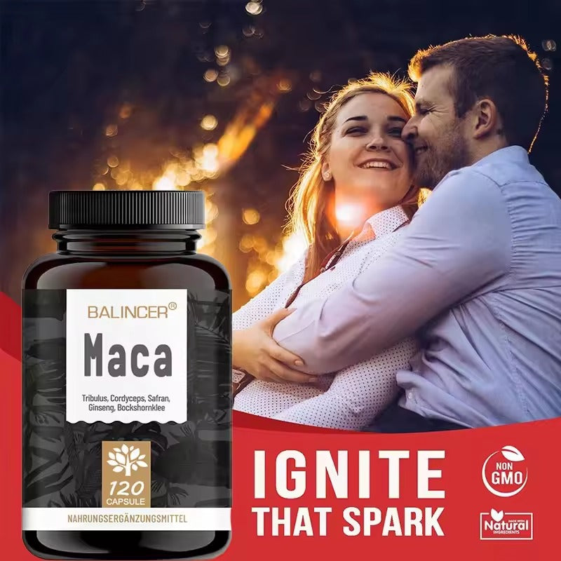 Premium Maca Root Supplement – Enhanced with Ginseng Extract for Energy & Endurance