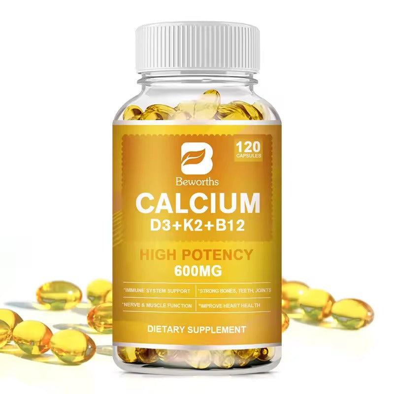BEWORTHS 4-in-1 Vitamin D3 + Calcium Capsules – Bone, Heart & Immune Support