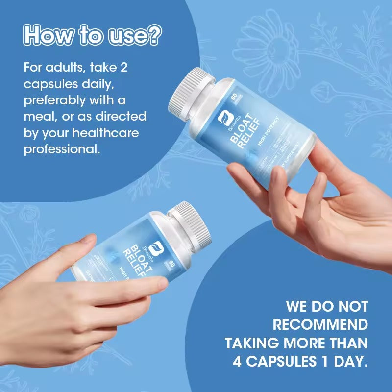 BEWORTHS Bloat Relief Capsules – Fast-Acting Digestive Support