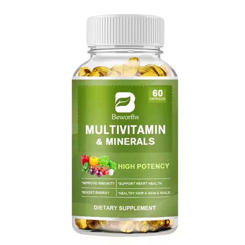 BEWORTHS 60PCS Vitamin & Mineral Capsules – Immune & Comprehensive Health Support
