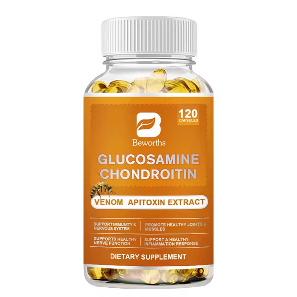 BEWORTHS Glucosamine Chondroitin Bee Venom Capsules – Joint & Knee Pain Relief