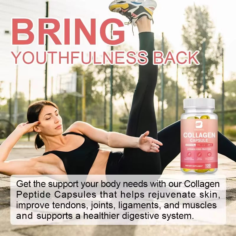 BEWORTHS Collagen Capsules – Multi-Type Collagen for Skin, Joints & Immune Support