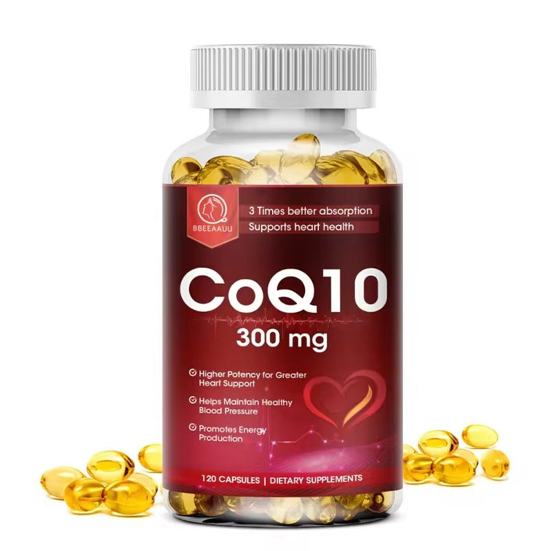 BBEEAAUU Coenzyme Q10 Capsules – Heart & Blood Pressure Support