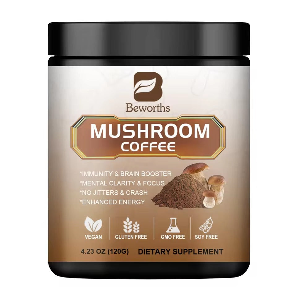 BWEORTHS Mushroom Coffee – Immunity, Focus & Memory Support