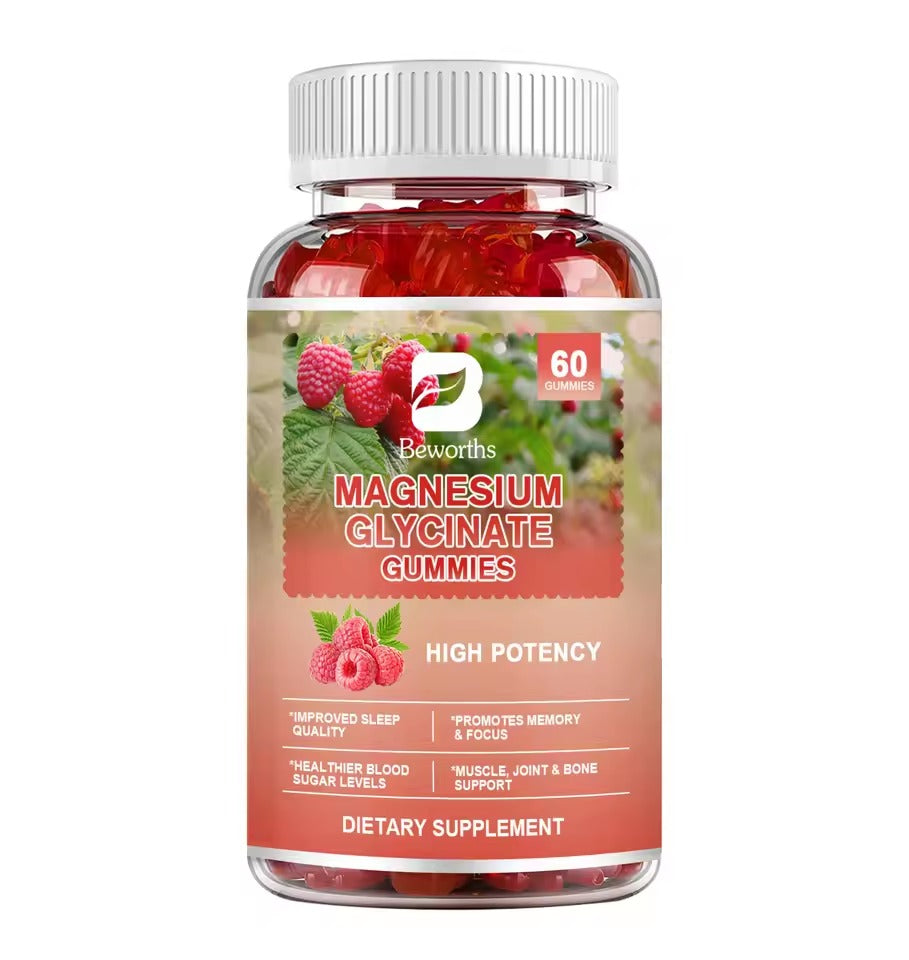 BEWORTHS Glycine Magnesium Gummies – Sleep, Relaxation & Muscle Support
