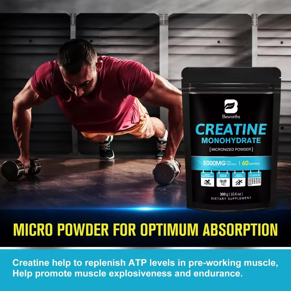 BEWORTHS 300g Creatine Monohydrate – Muscle Building & Endurance Support