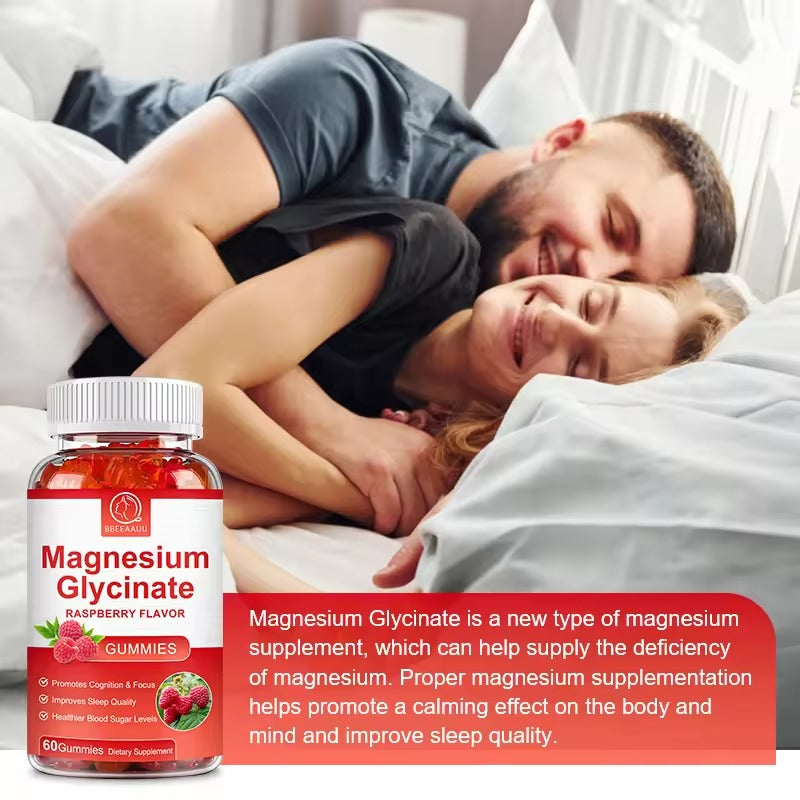 BBEEAAUU Glycinate Magnesium Gummies – Relaxation, Sleep & Stress Relief