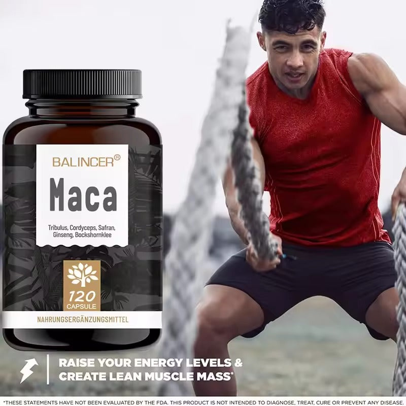 Premium Maca Root Supplement – Enhanced with Ginseng Extract for Energy & Endurance