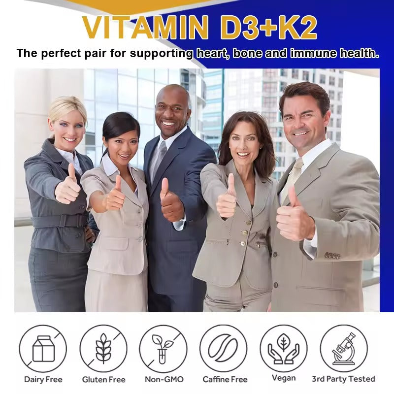 BEWORTHS Vitamin D3 & K2 Capsules – Strong Bones & Heart Health Support