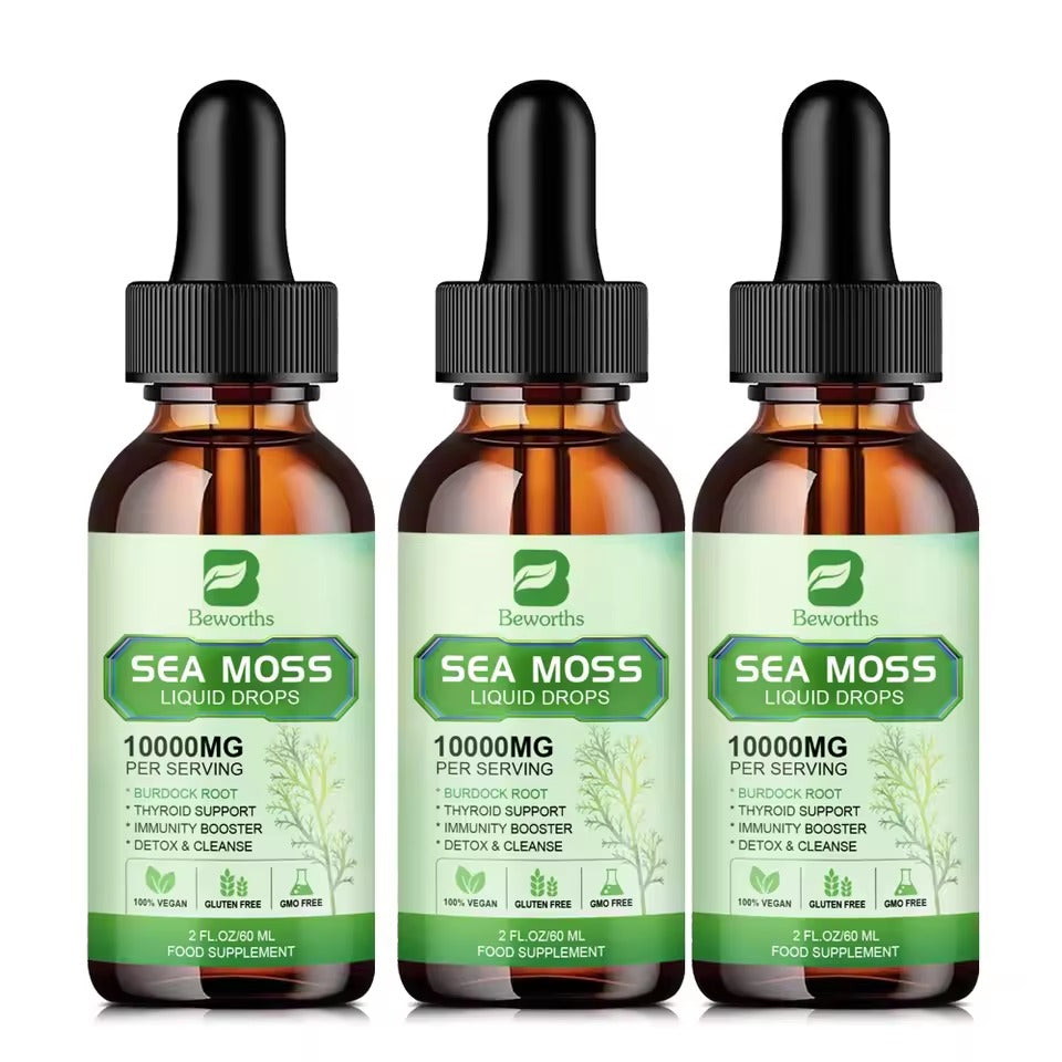 BEWORTHS Organic Seamoss Drops – Immunity, Gut Health & Weight Management Support