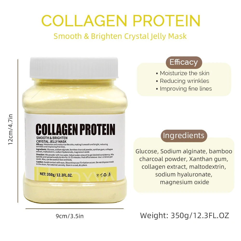 350g Jelly Mask Powder – Rose Lavender Crystal Collagen Face Mask for Skin Moisturizing & DIY Facial Care