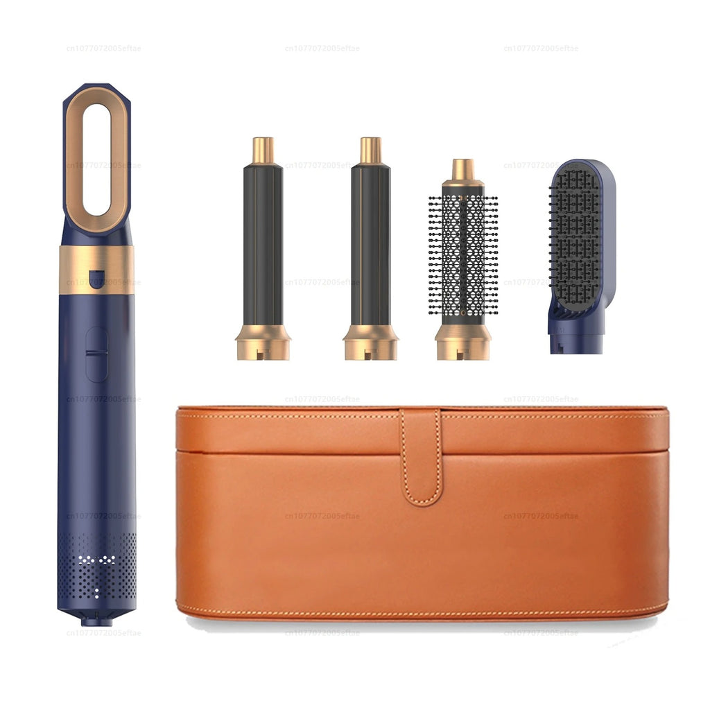 2024 New 5-in-1 Hair Dryer Hot Comb Set – Professional Curling Iron, Hair Straightener & Styling Tool for Dyson Airwrap